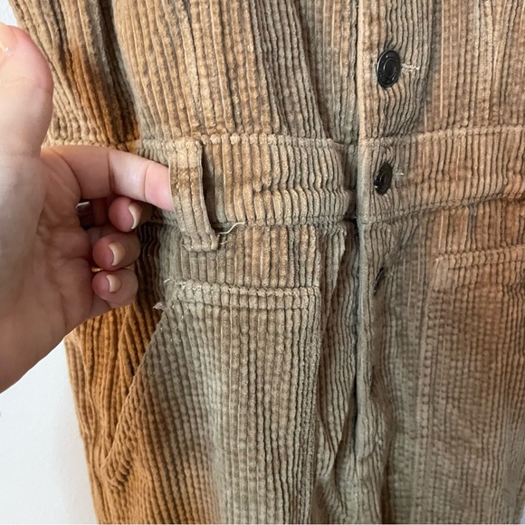 Aerie Corduroy Kick Flare Overalls Small - Picture 6 of 10